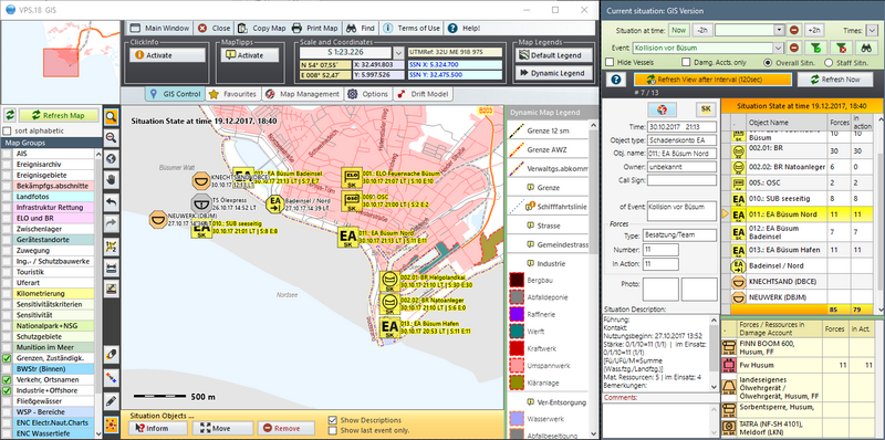 Screenshot of GIS user interface